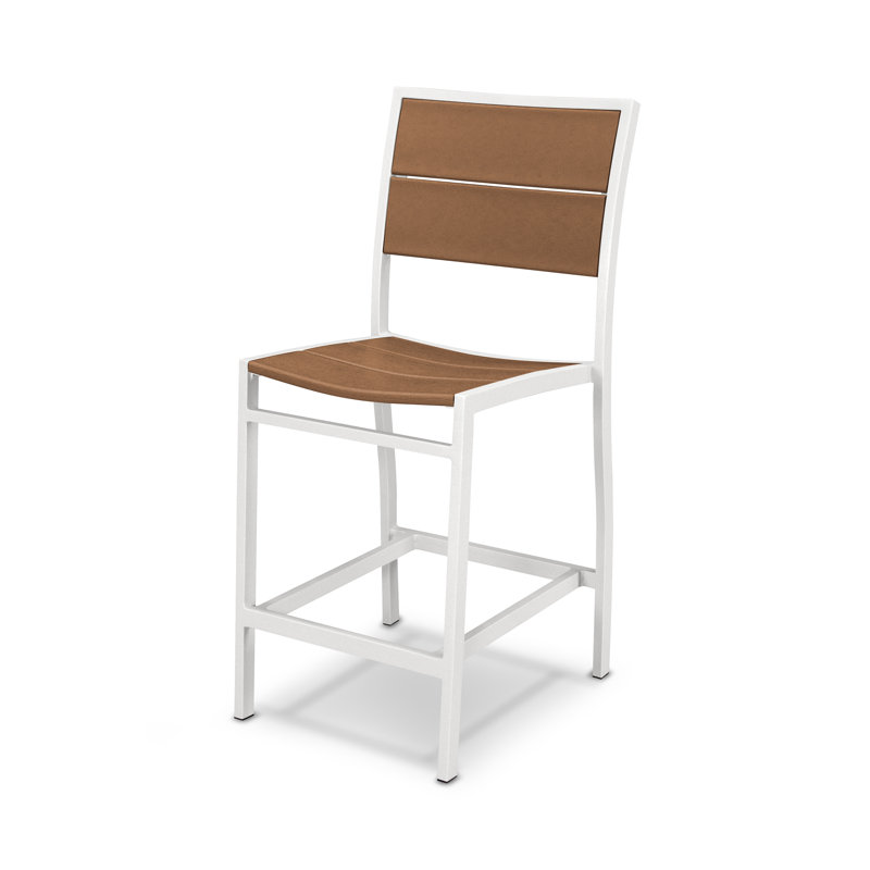 Chaise d'appoint POLYWOOD Surf City, Blanc texturé / Cabane