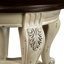 Table de bout ronde 22 po, table d'appoint en bois massif avec tablette, table de coin de salon facile à assembler-1527493643
