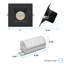 Luminaire encastré DEL Luxrite 6 pouces, régressé avec garniture carrée noire, 22 W, 1800LM, 5CCT, faisceau 38 °, intensité variable, Twist-N-Lock, CRI90, ETL