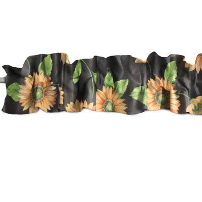 Cantonnière à motif de tournesols