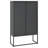 Dayshaun Storage Cabinet Sideboard Cabinet for Entryway Bedroom Office Steel-67966827