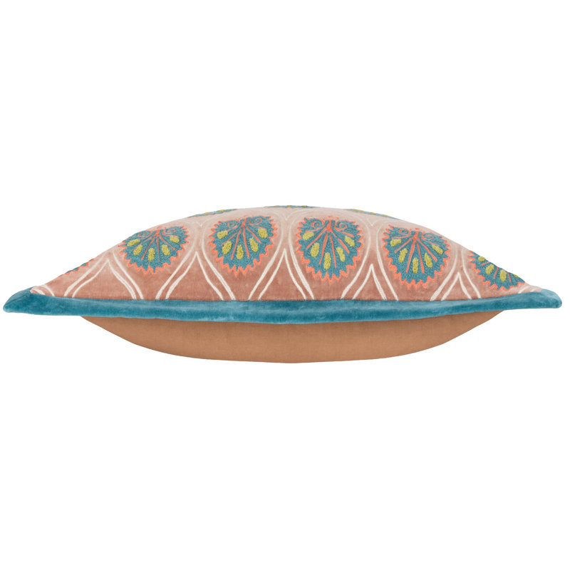 Casa Geometric Rectangular Throw Cushion Covers, Teal