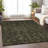 Machine Washable Indoor/Outdoor Claudian ACN1225 Charcoal Rug-103718555