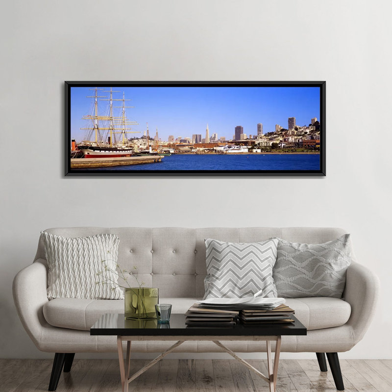 «San Francisco California», reproduction de photo sur toile, H 24 po x l 72 po x P 1,5 po, Toile tendue