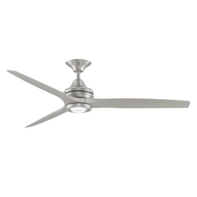 Spitfire 60 Inch Indoor/Outdoor Propeller Ceiling Fan with LED Light Kit and Remote Control