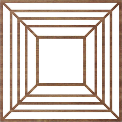Médaillon de plafond en bois Raven