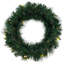 24" Brighton Pine Artificial Wreath with 50 Warm White LED Mini Lights