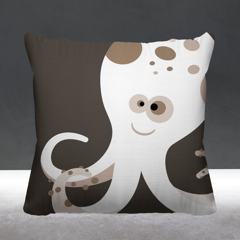 Coussin décoratif Octavious, L 17 po x H 17 po, Taupe
