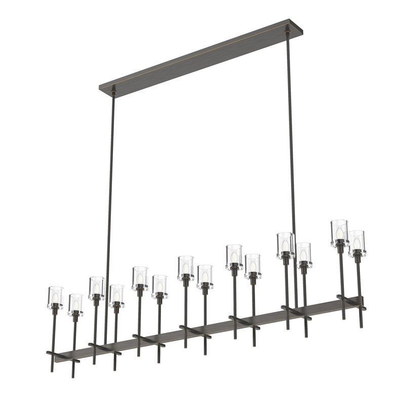 Salita 14 - Light Pendant, Clear Crystal, Urban Bronze