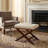 Porto Faux Leather Ottoman — Cream-47385267