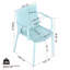 Table blanche moderne de 55 pouces avec 4 fauteuils en polyuréthane empilables pour l'intérieur et l'extérieur, pieds en métal antidérapants toutes saisons, conception de chaise ergonomique, plateau de table de haute qualité, structure polyvalente-121070454