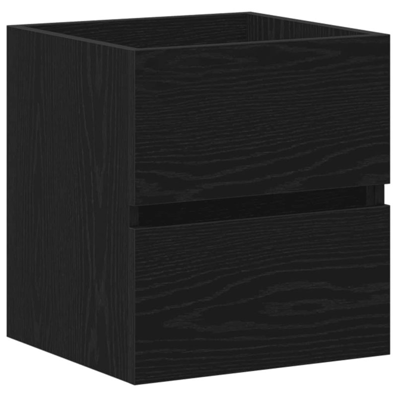Cunigan Bathroom Cabinet, Black Oak