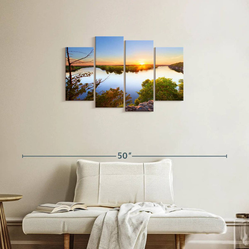 Alvord Truman Lake Sunset, 22" H x 36" W