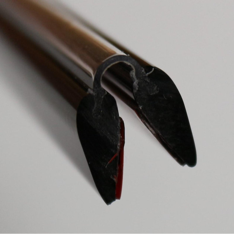 Black 500mm Acrylic Flexible Hinges - No Glue Required Low Profile Plexiglass, Continuous Acrylic Piano Hinges