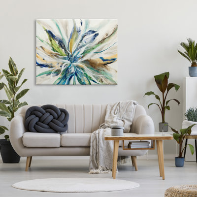 " Abstract Botanical Petals " by Liz Jardine Painting Print