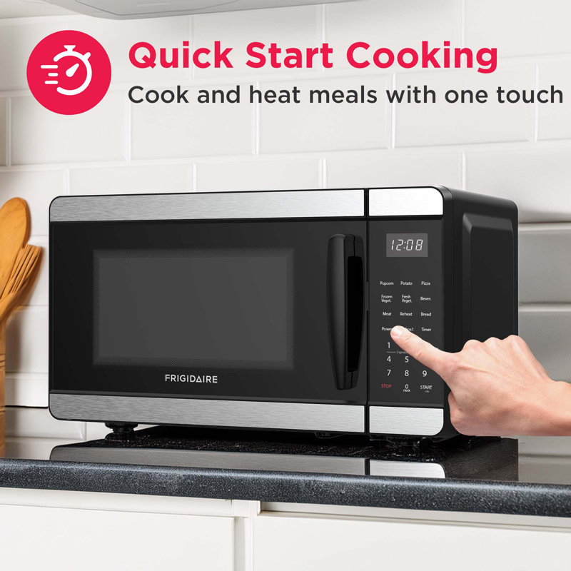 Frigidaire 0.7 Cu. Ft. 700 Watt Countertop Microwave Oven, Stainless Steel
