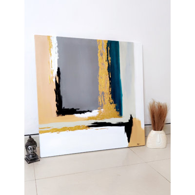 Art mural acrylique Serene Waterfall - peinture sur toile par Kapil Vadhera