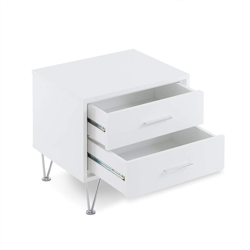 Lonnell 20'' W Nightstand, White