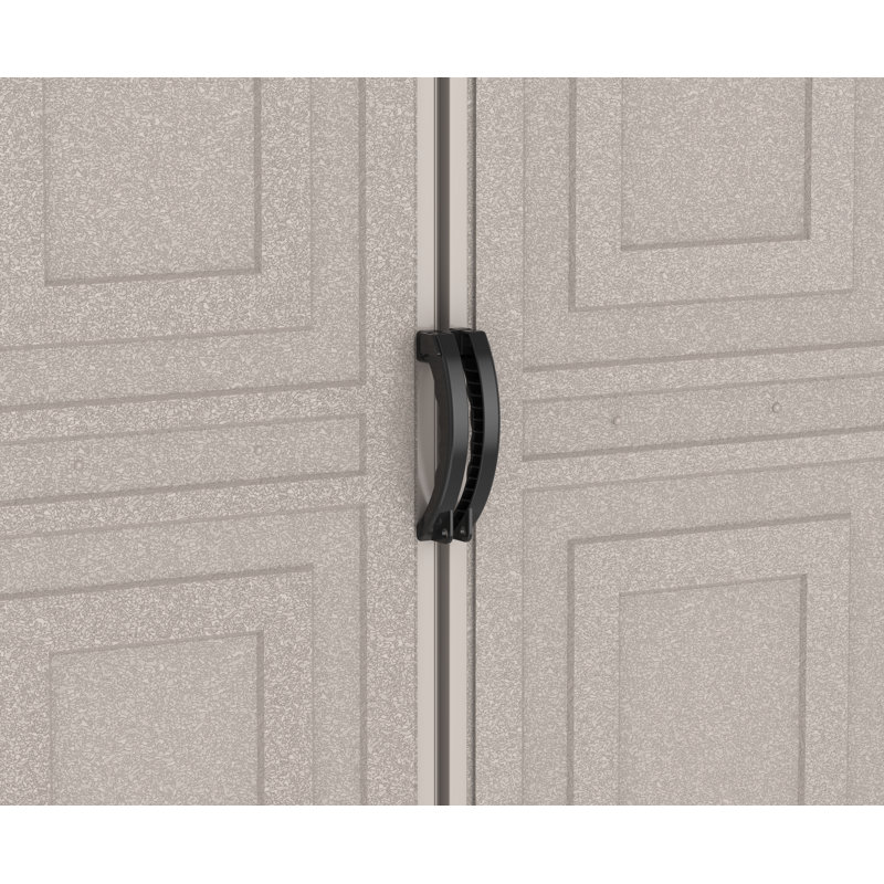 Garage en vinyle Duramax 10,5 x 18 avec fondation 2 fenêtres, H 85,43 po x l 125,47 po x P 280,98 po