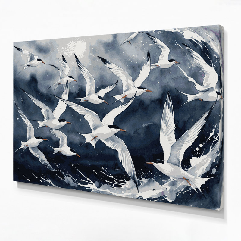 Art mural, oiseaux, sterne arctique gris, H 11 po x l 14 po