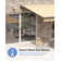 Motorized Retractable Awning with Wind/Sun Sensor, Remote Control and LED Light