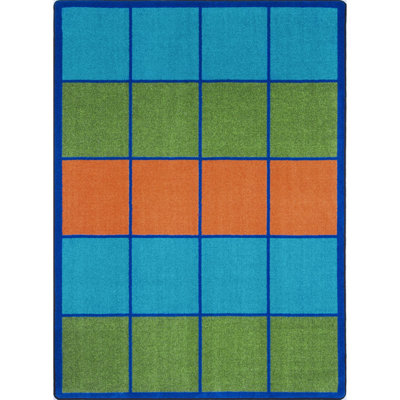 Kid Essentials Squares to Spare Area Rug