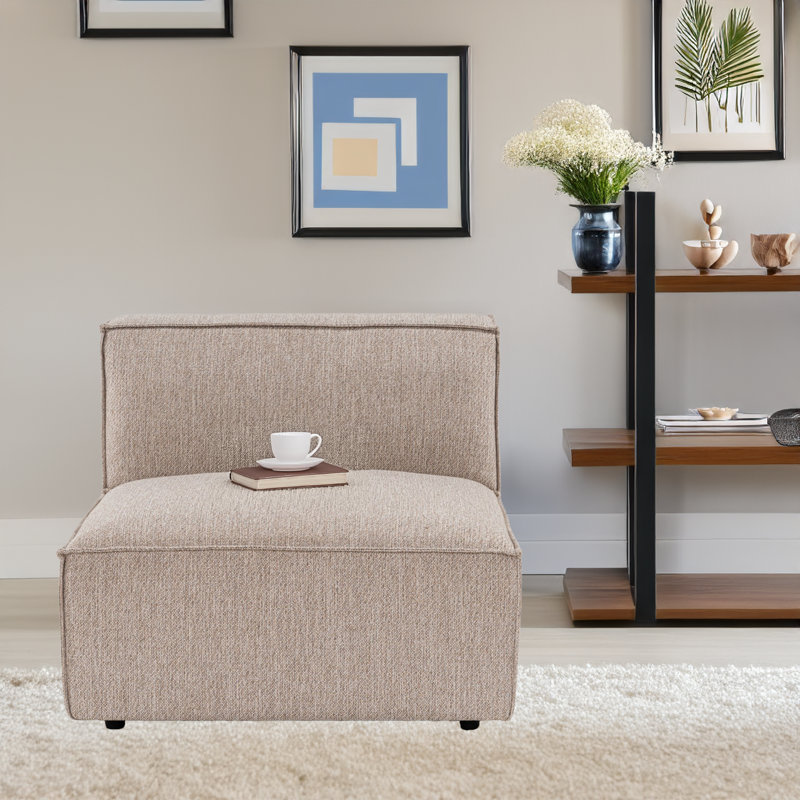 Mikeala Linen 37.8'' Reception Loveseat