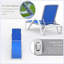 Chaise d'extérieur en polypropylène avec dossier réglable, pour la plage-630831932-630831931