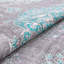 Nile Vintage Flat-Weave Machine Washable Medallion Teal Rug-61348694