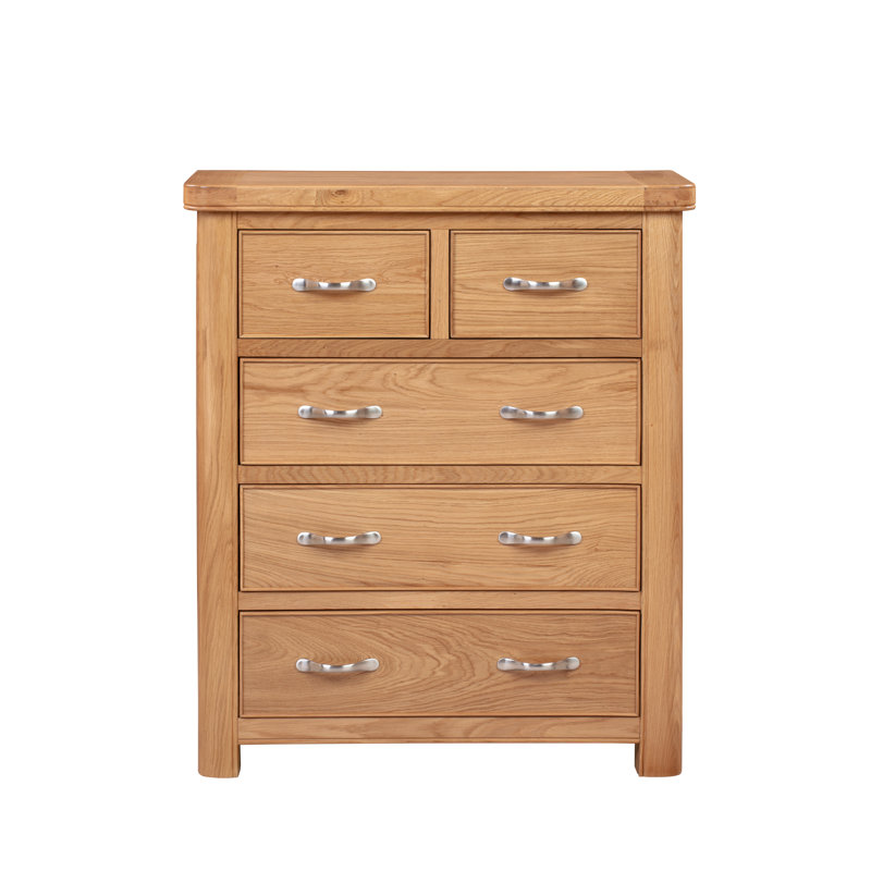 Comfrey 85 cm W Chest of 5 Drawers, Natural