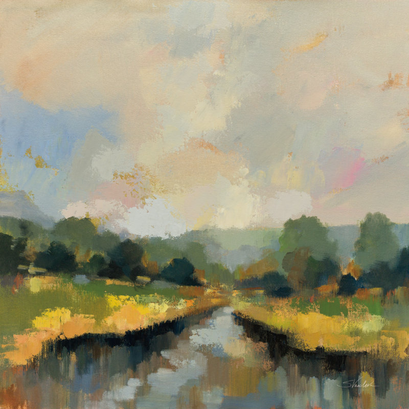 Amber Riverbank par Silvia Vassileva, H 12 po x l 12 po
