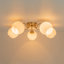 Plafonnier semi-encastré 5 lumières