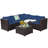 Aibhlinn 5 - Person Patio Conversation Set with Cushions-992636749