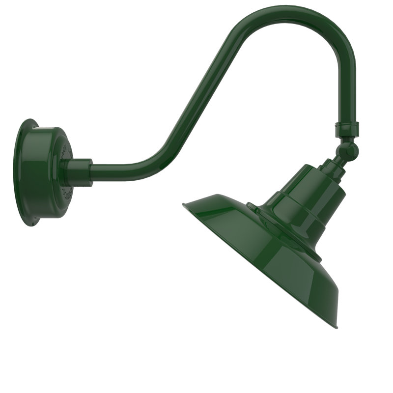 Luminaire de grange d’extérieur à del oldage, Vert rétro