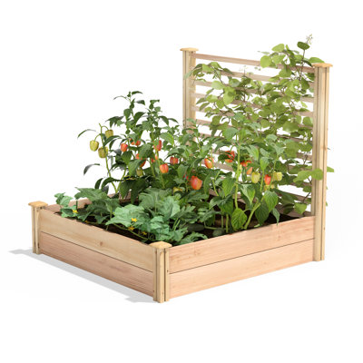 Wood Raised Garden Bed