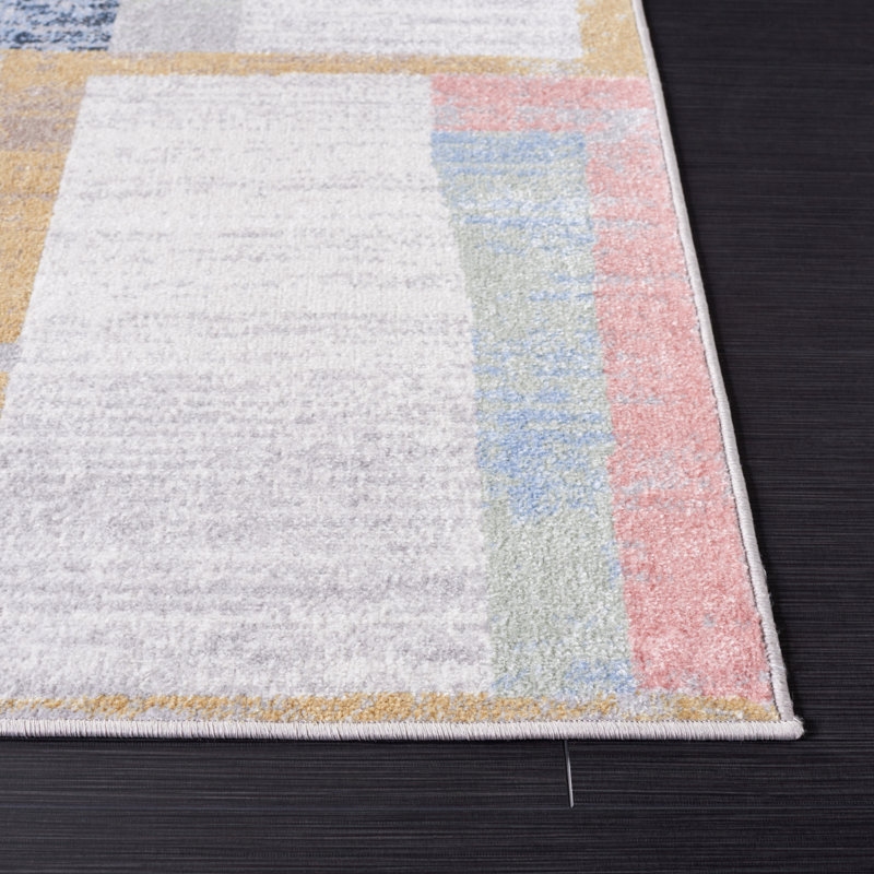 Berthella Performance Machine Washable Abstract Rug, Rectangle 8' x 10'