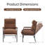 Chaise d'appoint moderne, fauteuil inclinable avec dossier réglable