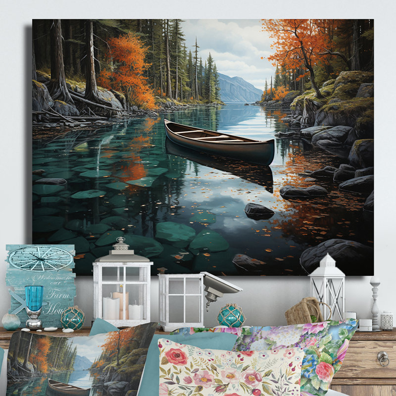 Canada Canada Canoe II - impression sans cadre sur métal, H 12 po x l 20 po x P 1 po