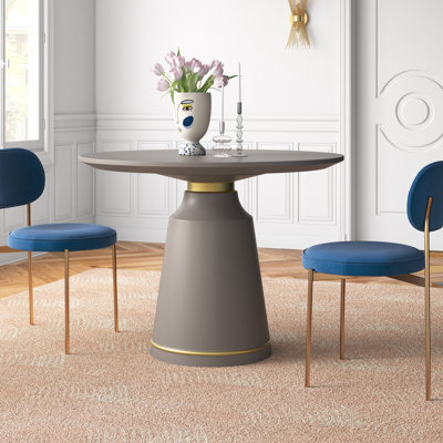 Kaya Round Solid Wood Base Dining Table