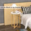 Table d'appoint pour table de bout de salon - pour canapé et table de chevet ronde avec pieds robustes en bambou-389288567-379604022