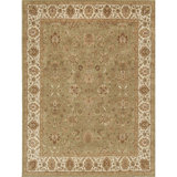 Dharma Floral Area Rug in Light Green/Ivory