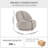 360° Swivel Boucle Barrel Chair-1888647816