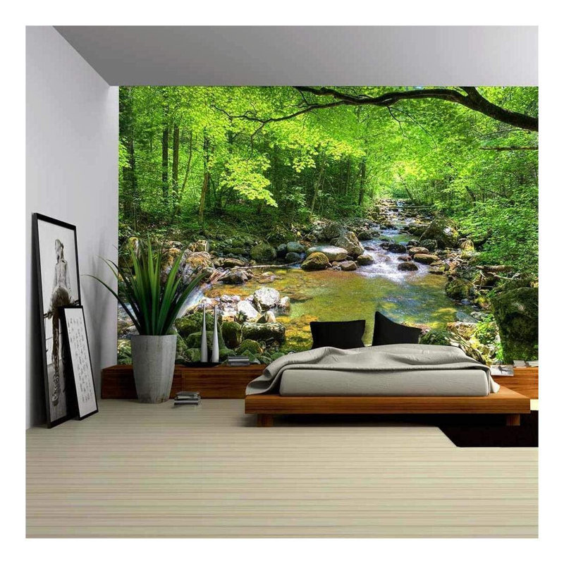 Peinture murale d'automne «Smolny in Russian Primorye Reserve», L 100 po x l 144 po