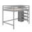 Full Size Loft Bed With Storage Wardrobe-744675644