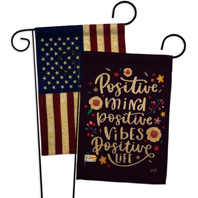 Drapeau de jardin en polyester / mélange 18,5 po x 13 po