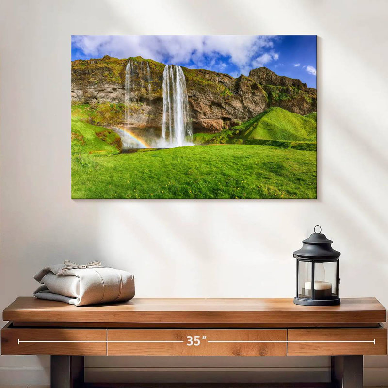 Alvord Seljalandsfoss Falls Meadow, H 16 po x l 24 po