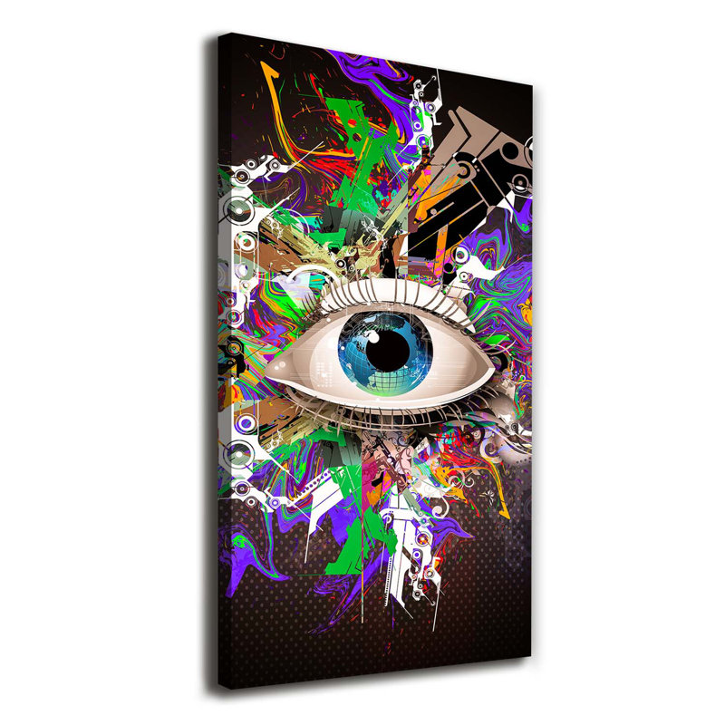 Abstraction Of The Eye - Wrapped Canvas Print