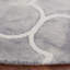 Tapis gris / ivoire en laine touffeté à motif géométrique Daviston-629091416