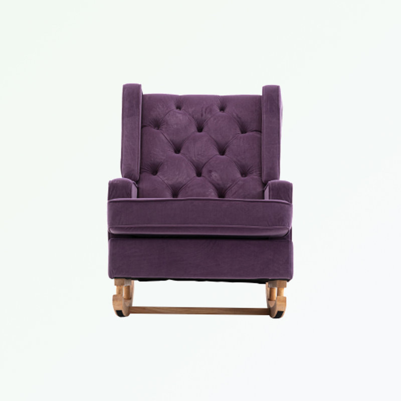 Chaise berçante Jayneen, Mauve