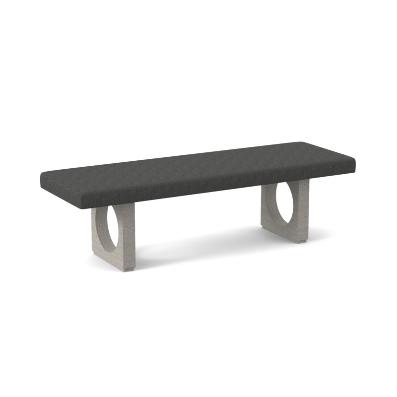Void Upholstered Bench, Bisque, Libby